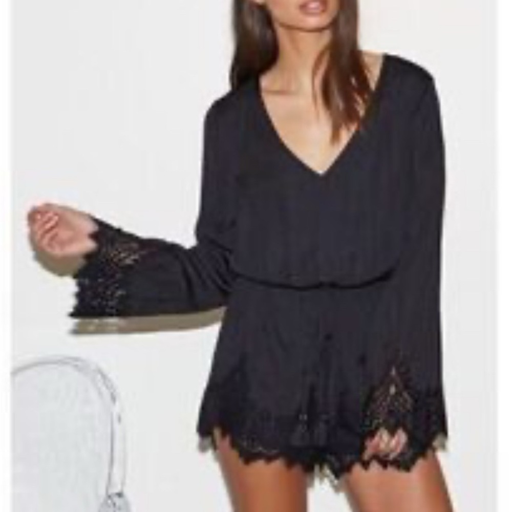 Kendall & Kylie Black Lace Jumpsuit